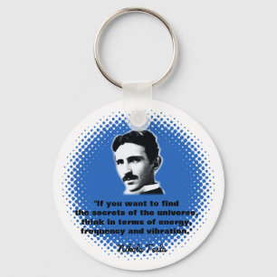 Citat från Nikola Tesla T-Shirt Nyckelring