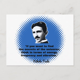 Citat från Nikola Tesla T-Shirt Vykort