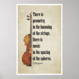 Citat från Pythagoras Poster