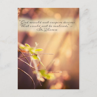 Citat från Saint Therese Desires Vykort