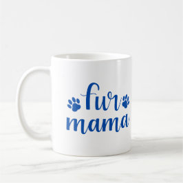 Citat från sällskapsdjur: Mamma Päls - blå design Kaffemugg