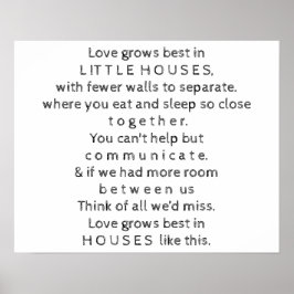 Citat från små hus poster