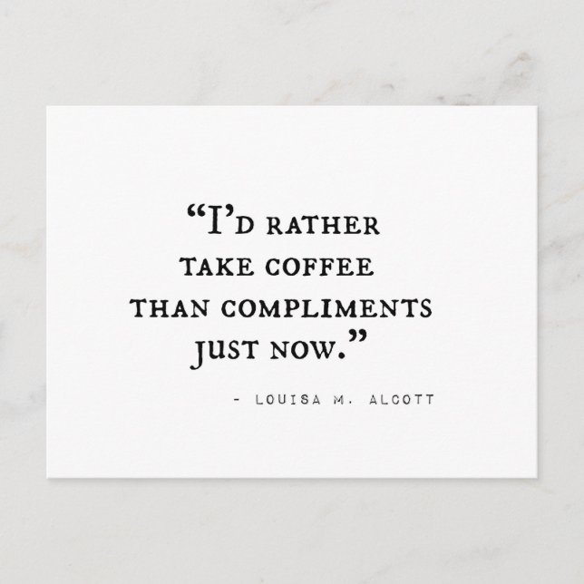 Citat från små kvinnor vykort (Framsida)