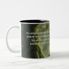 Citat från Tao Te Ching 011 Två-Tonad Mugg