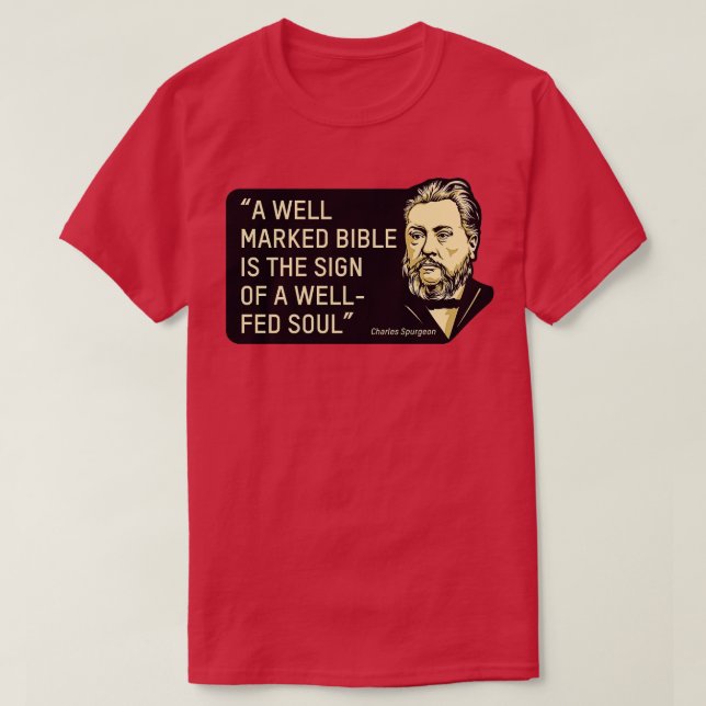 Citat från teologen och predikanten Charles Spurge T Shirt (Design framsida)