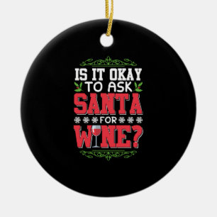 Citat från vin-vin julgransprydnad keramik