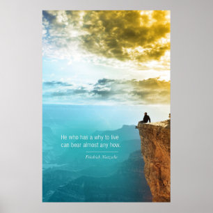 Citat Friedrich Nietzsche Natur Äventyr Natur Poster