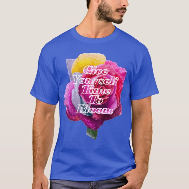 Citat Ge Ditt Simeo Bloom retro T Shirt (Framsida)