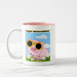 citat gris - svinmat ur kyla Två-Tonad mugg