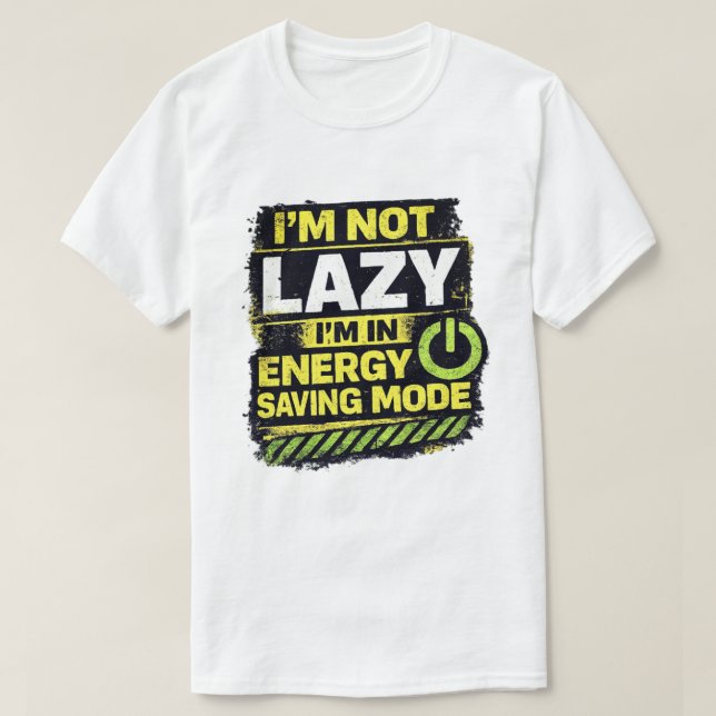 Citat i energisparläge t shirt (Design framsida)