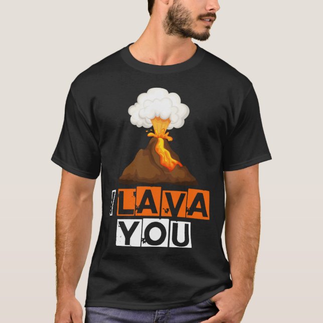 Citat I Lava You T Shirt (Framsida)