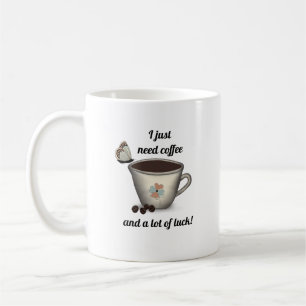 Citat Kaffe och Tur-kaffe Mugg
