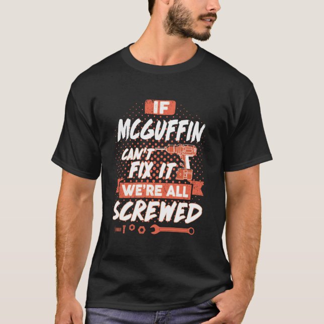 Citat MCGUFFIN-skjorta MCGUFFIN t shirt (Framsida)