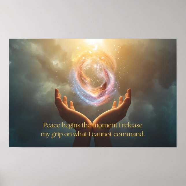 Citat om att hitta frid poster (Framsidan)