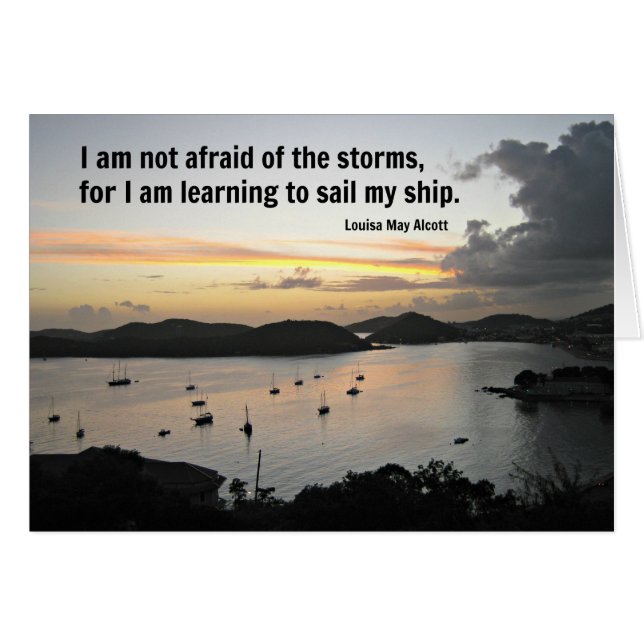 Citat om att vara oberoende hälsningskort (Framsidan Horizontal)