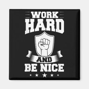 Citat om hårt arbete Inspirerande motiverande tale Magnet