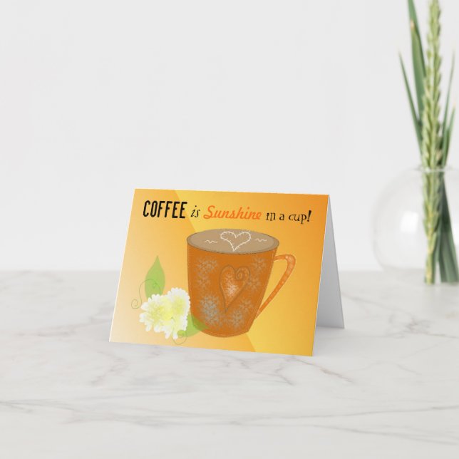 Citat om kaffe kort (Framsida)