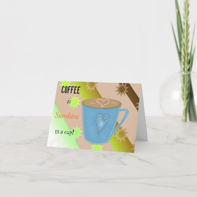 Citat om kaffe kort (Framsida)