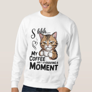 Citat om kaffe t-shirt, Gnome Sublimationsdesign. Lång Ärmad Tröja