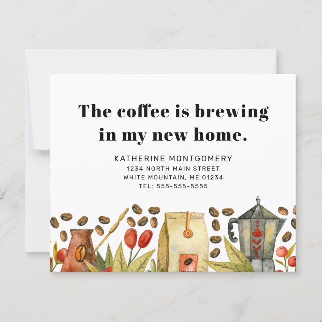 Citat om kaffetillverkning Budget Flytt Tillkännag (Framsida)