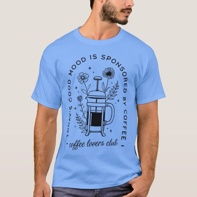 Citat om kaffevänner t shirt (Framsida)