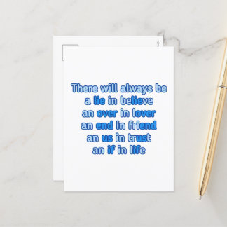 citat om kärlek, liv och vänskap helg vykort