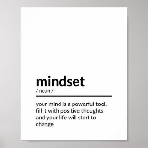 Citat om Mindset Poster