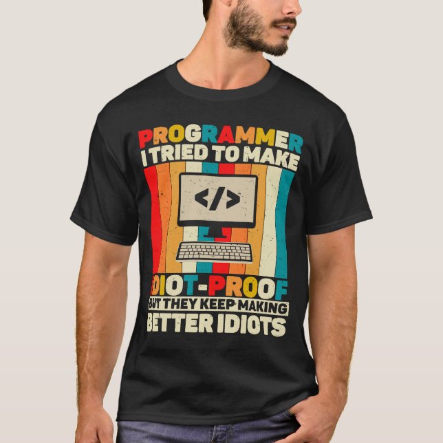 Citat om programmerare Kodning Datordator Ingenjör T Shirt (Framsida)