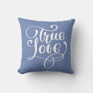 Citat om sann kärlek Kornblå typografi Bröllop Kudde