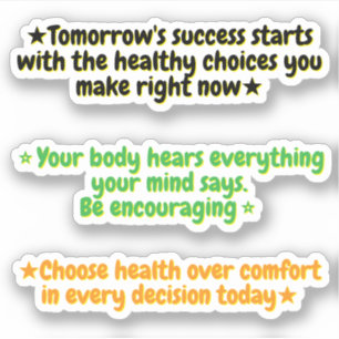 Citat om viktminskningsmotivation Positiva dekal