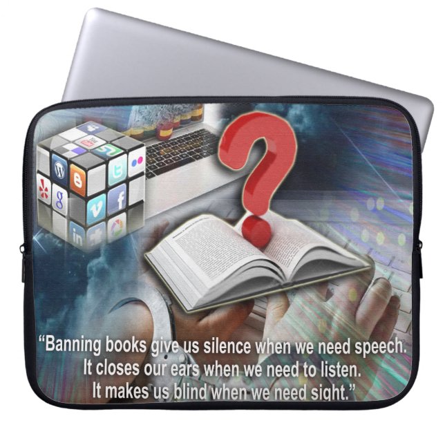 Citat runt Bokar Laptop Fodral (Framsidan)