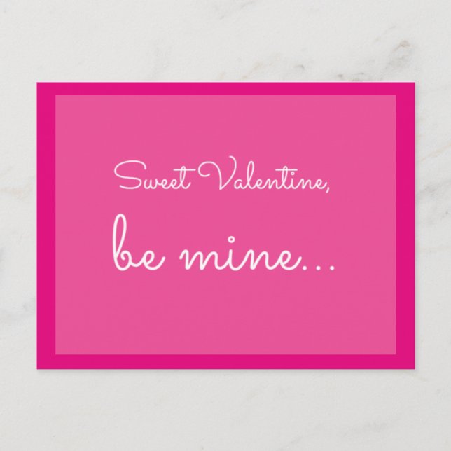 citat: Sweet Valentine, var min. Helg Vykort (Framsida)
