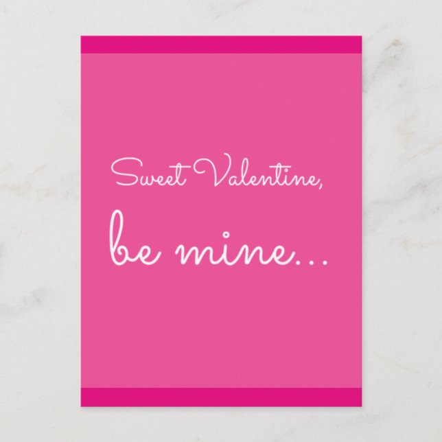 citat: Sweet Valentine, var min. Helg Vykort (Framsida)