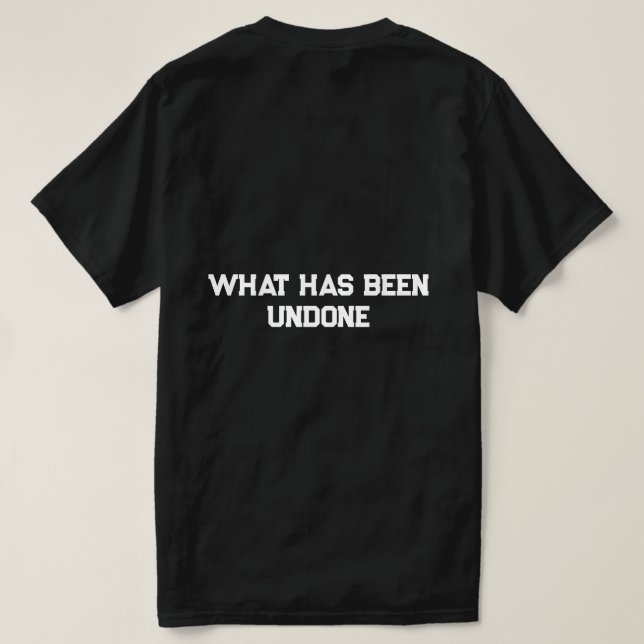 Citat T-shirt för livet (Design baksida)