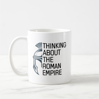 Citat: tänk på det romerska riket Roman Helmet Kaffemugg