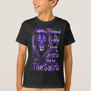 Citat Välsignad Av Gud Älskad Av Jesus Ledd Av Sri T Shirt