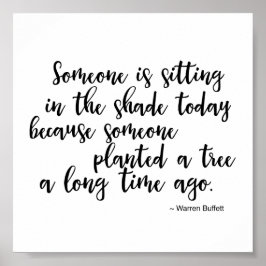 Citat Warren Buffet Poster