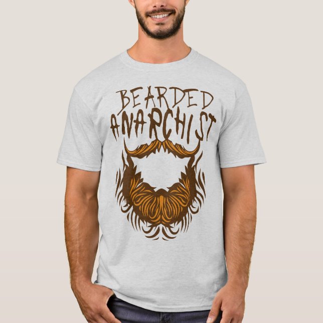 citation_barbe_barbu_anarchist_bearded_humour_1412 t shirt (Framsida)
