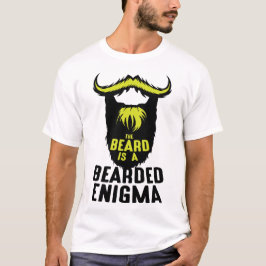 citation barbe beard enigma bearded humour bureau t shirt