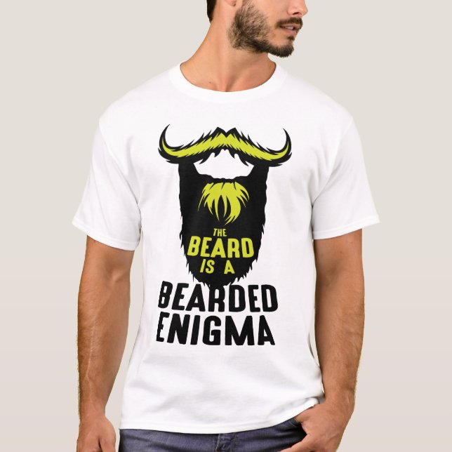 citation barbe beard enigma bearded humour bureau  t shirt (Framsida)