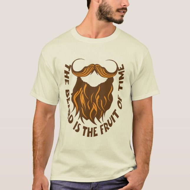 citation barbe beard fruit time humour barbu drole t shirt (Framsida)