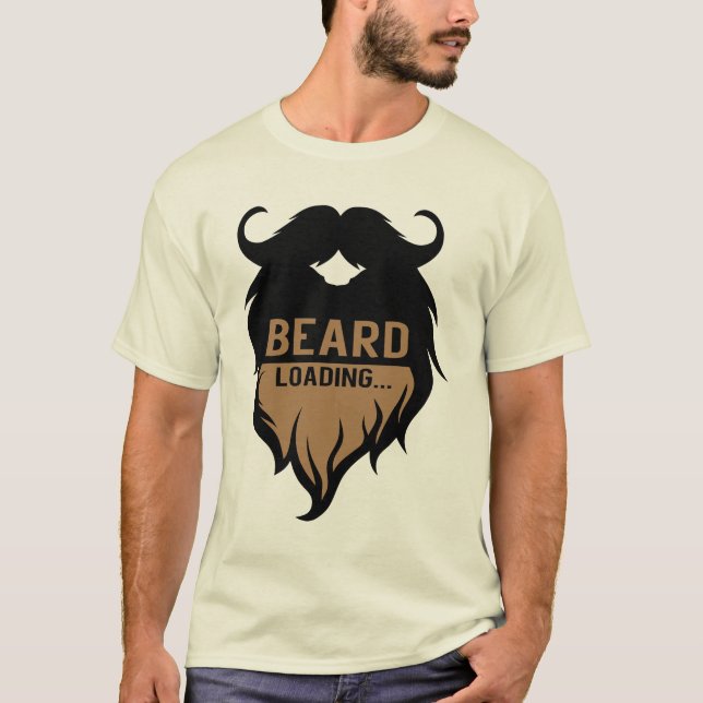 citation_barbe_beard_loading_humour_moustache_2212 t shirt (Framsida)