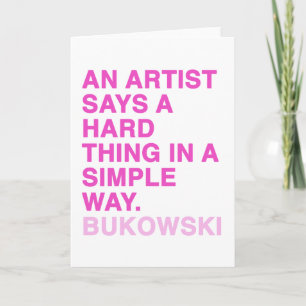 Citationstecken av Charles Bukowski Kort
