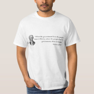 Citationstecken av Thomas Jefferson T Shirt