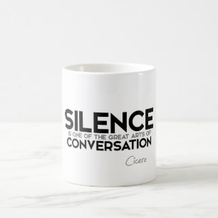 CITATIONSTECKEN: Cicero - tystnadkonversation Kaffemugg