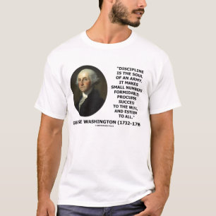 Citationstecken för armé för George Washington Tee Shirt