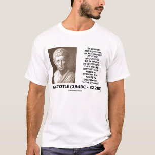 Citationstecken för demokrati för Aristotle Tee