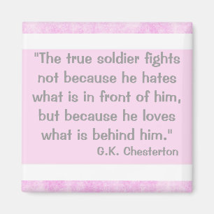 Citationstecken för G.K Chesterton Magnet