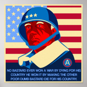 Citationstecken för GEN Patton Poster