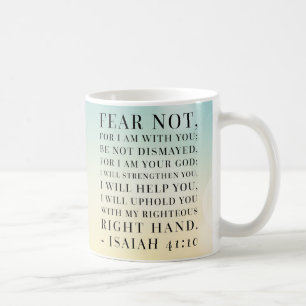 Citationstecken för Isaiah 41:10bibel Kaffemugg